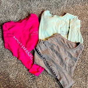 Set of 3 long sleeve Vineyard Vines all size XXS